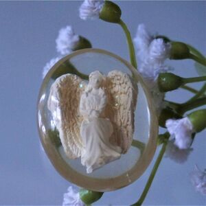 Worry Stone Angel Faith Love Sitting Angel Comfort Stone